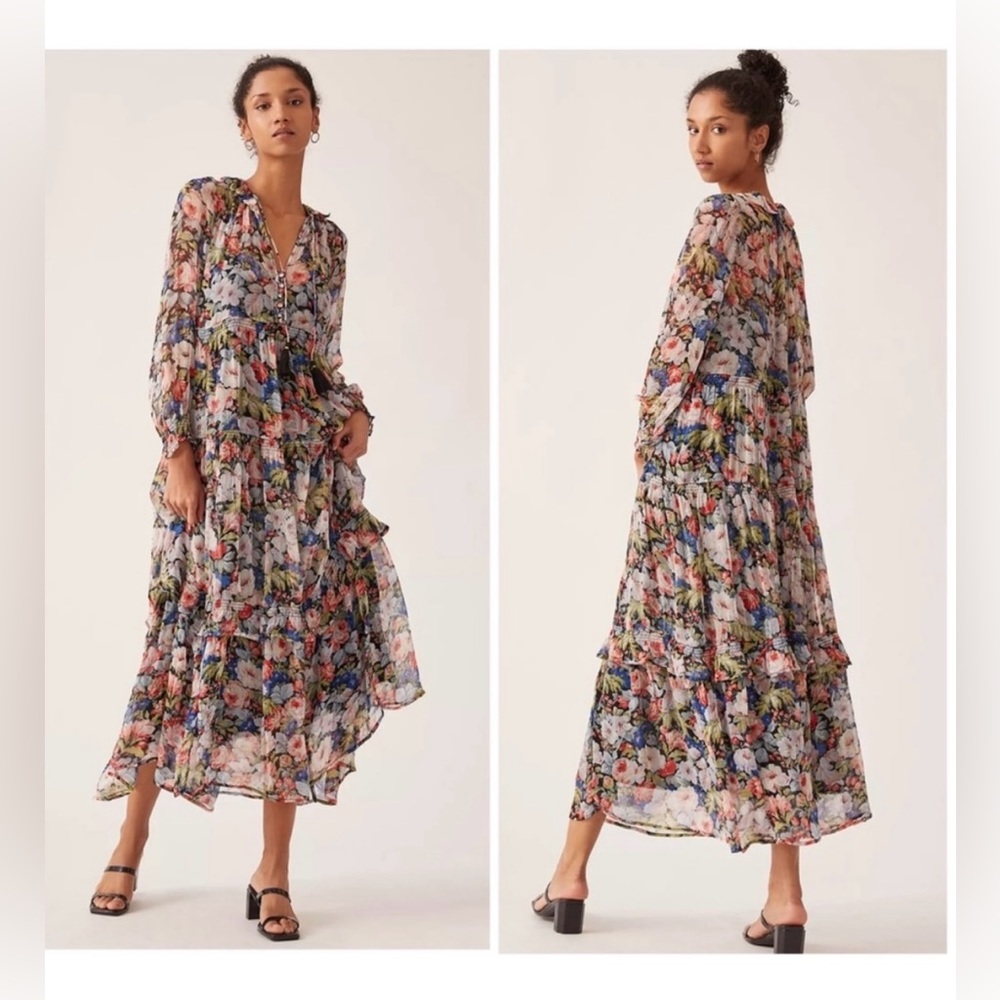 Anthropologie marais maxi dress